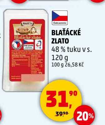BLAŤÁCKÉ ZLATO 48% tuku v s. 120 g  