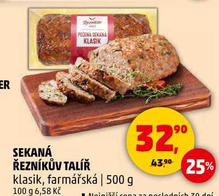 SEKANÁ ŘEZNÍKŮV TALÍŘ klasik, farmářská, 500 g  