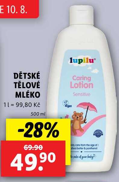 DĚTSKÉ TĚLOVÉ MLÉKO, 500 ml