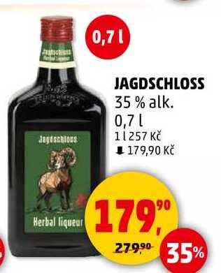 JAGDSCHLOSS 35% alk., 0,7 l