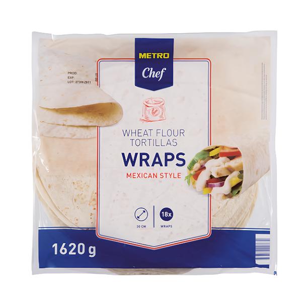 Metro Chef Tortillas Wraps Mexican Style 18x30cm