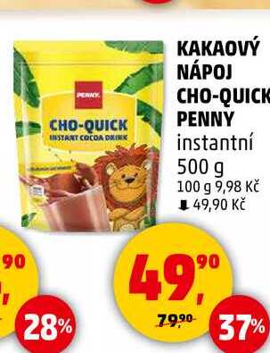 KAKAOVÝ NÁPOJ CHO-QUICK PENNY instantní, 500 g 
