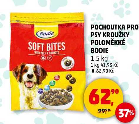 POCHOUTKA PRO PSY KROUŽKY POLOMĚKKÉ BODIE, 1,5 kg 