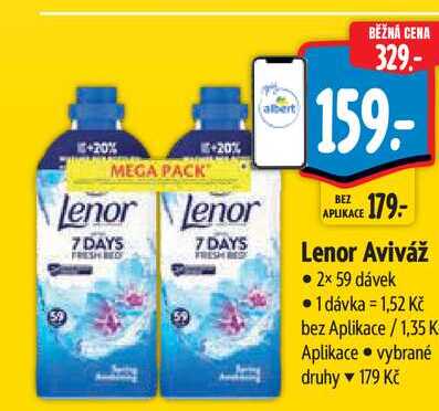 Lenor Aviváž 2× 59 dávek