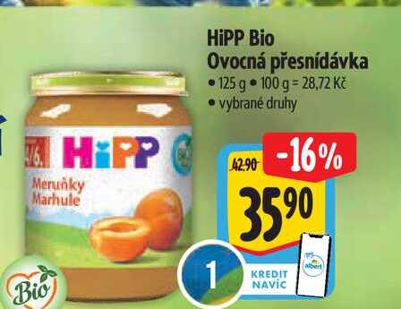 HiPP Bio Ovocná přesnídávka 125 g 