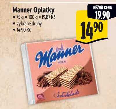 Manner Oplatky 75 g 