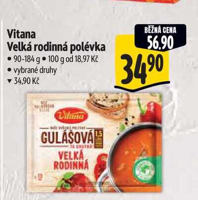 Vitana Velká rodinná polévka 90-184 g 