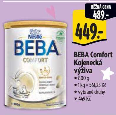 Nestle BEBA Comfort Kojenecká výživa 800 g 