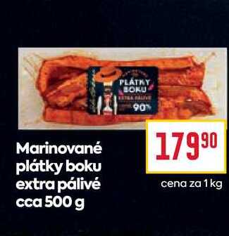 Marinované plátky boku extra pálivé cca 500 g