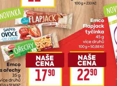 Emco Flapjack tyčinka 45 g