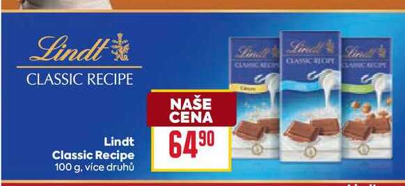 Lindt Classic Recipe 100 g