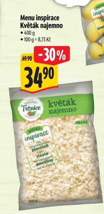 Menu inspirace Květák najemno 400 g