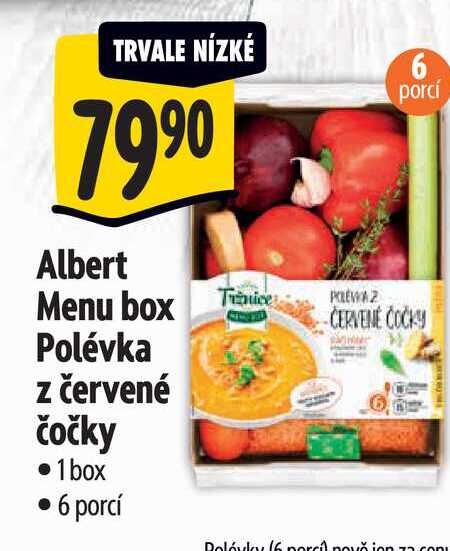 Albert Menu box Polévka z červené čočky 