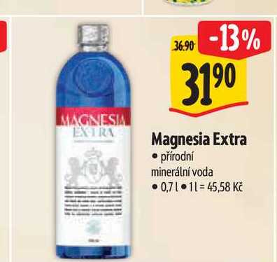 Magnesia Extra přírodní minerální voda 0,7l