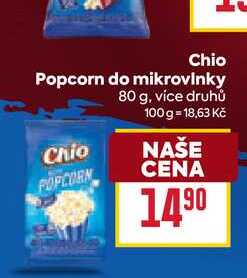 Chio Popcorn do mikrovlnky 80 g