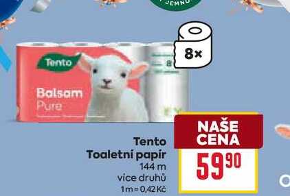Tento Toaletní papír 144 m  