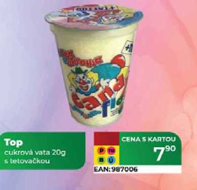 Top cukrová vata 20g s tetovačkou 