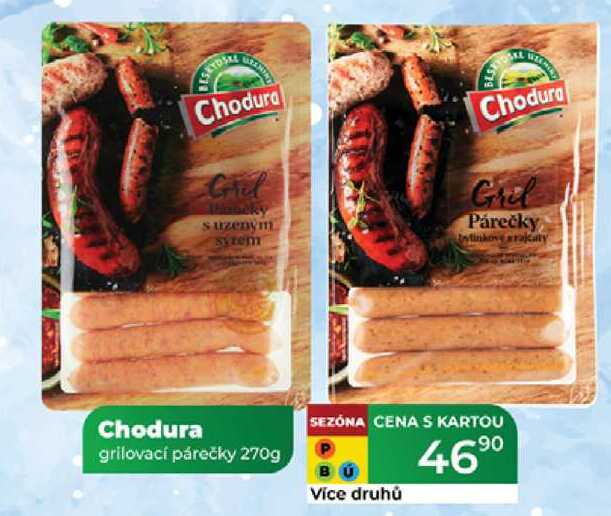Chodura grilovací párečky 270g