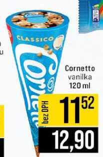 Cornetto vanilka 120 ml 