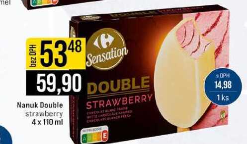 Nanuk Double strawberry 4 x 110 ml 