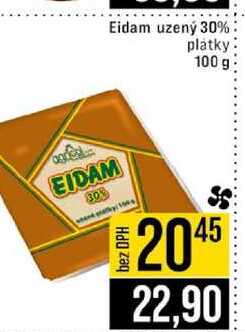 Eidam uzený 30% platky 100 g