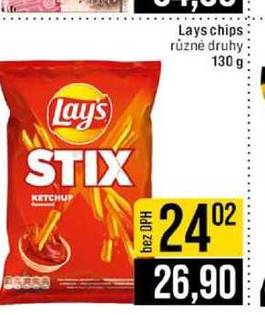 Lays chips různé druhy 130 g