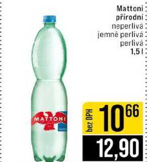 Mattoni přírodní neperliva jemné perlivá perlivá 1,5l