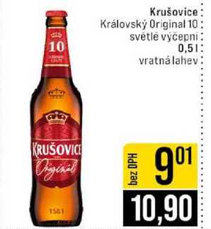 Krušovice Královský Original 10 svetle výčepni 0,5l