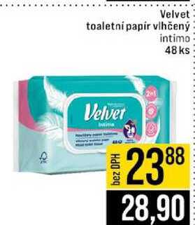 Velvet toaletní papír vlhčený Velvet 20l