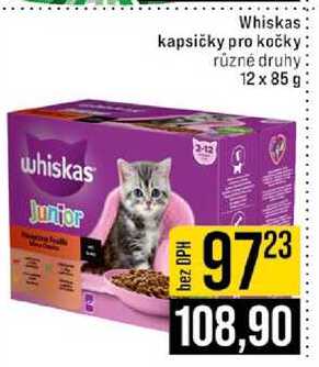 Whiskas kapsičky pro kočky různé druhy 12 x 85 g 
