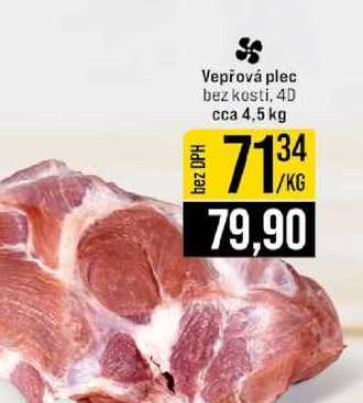 Vepřová plec bez kosti, 4D cca 4,5 kg