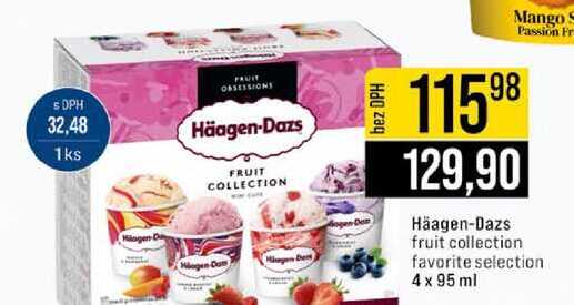 Häagen-Dazs fruit collection favorite selection 4 x 95 ml 