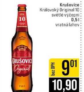 Krušovice Královský Original 10 svetle výčepni 0,5l