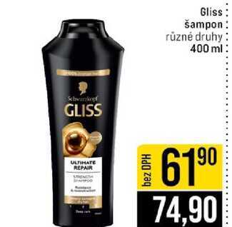 Gliss šampon různé druhy 400 ml