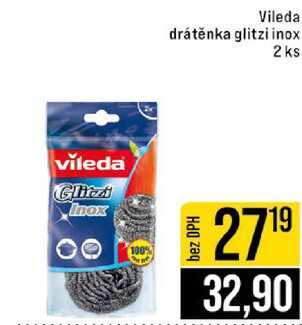 Vileda drátěnka glitzi inox 2 ks
