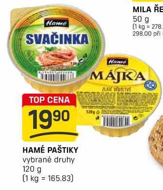 HAMÉ PAŠTIKY vybrané druhy 120 g