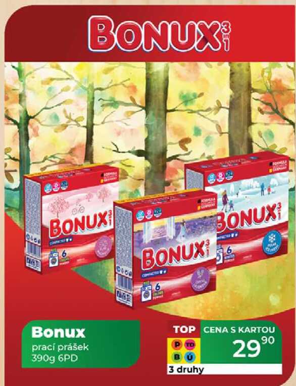 Bonux prací prášek 390g 6PD 
