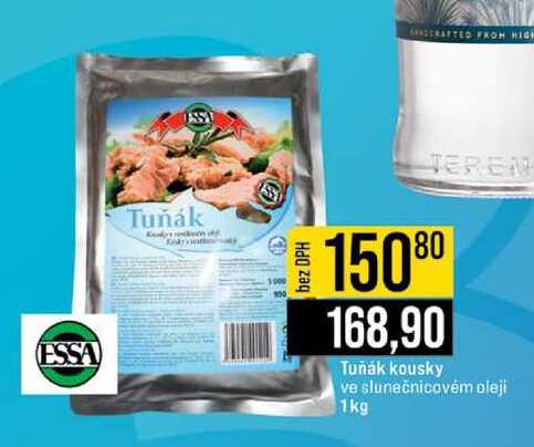 Tuňák kousky ve slunečnicovém oleji 1kg 