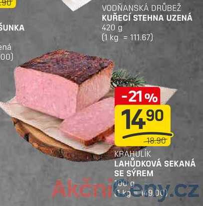 LAHŮDKOVÁ SEKANÁ SE SÝREM 100g 1kg