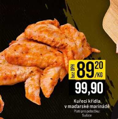 Kuřecí křidla v maďarské marinádě 1kg