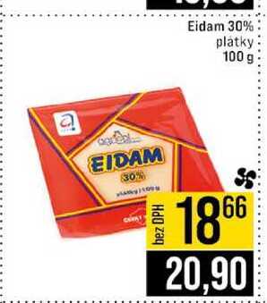 Eidam 30% plátky 100 g 