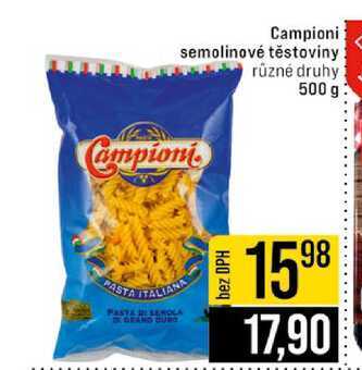 Campioni semolinové těstoviny různé druhy 500 g