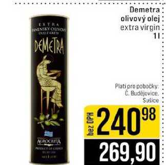 Demetra olivový olej extra virgin 1l