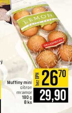 Muffiny mini citron mramor 180 g 8 ks 