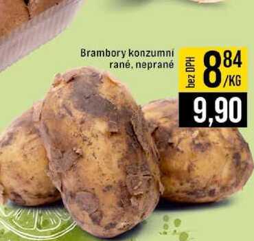 Brambory konzumní rané, neprané 1kg