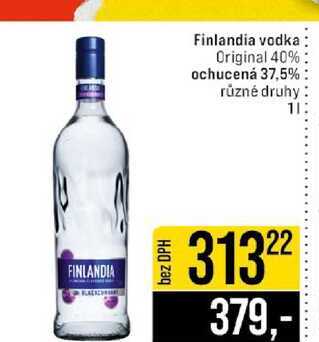 Finlandia vodka Original 40% ochucená 37,5% různé druhy 1l