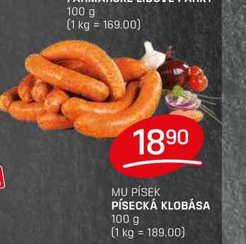 PÍSECKÁ KLOBÁSA 100 g 