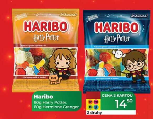 Haribo 80g Harry Potter, 80g Hermione Granger
