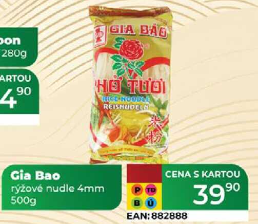 Gia Bao rýžové nudle 4mm 500g 