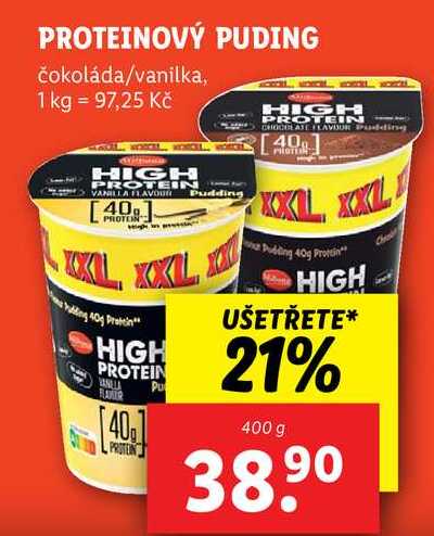 PROTEINOVÝ PUDING, 400 g